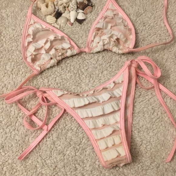 Dare Me Bikini Swim Custom Made Pink Daisy Bikini Poshmark
